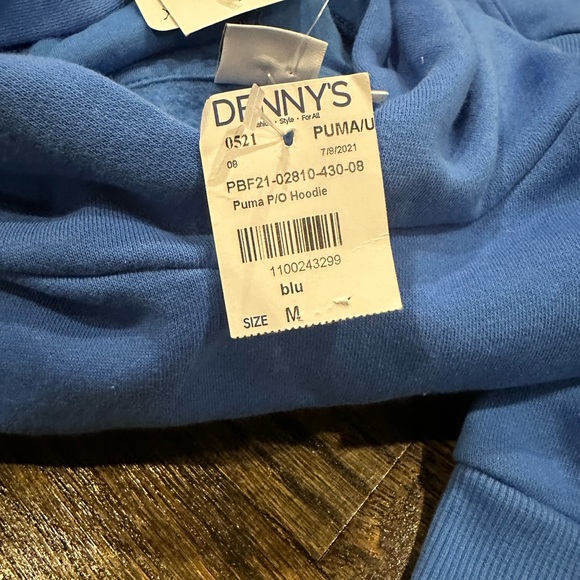 Puma Kids Blue Joggers with Logo - Picture 3 of 8